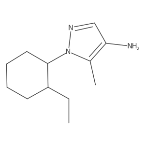 1-(2-ethylcyclohexyl)-5-methyl-1H-pyrazol-4-amine结构式