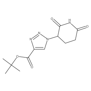 tert-butyl 1-(2,6-dioxopiperidin-3-yl)-1H-1,2,3-triazole-4-carboxylate结构式