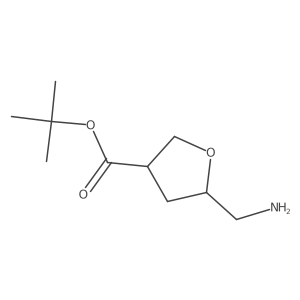 Tert-butyl 5-(aminomethyl)oxolane-3-carboxylate Structure