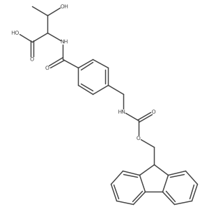 (2S,3R)-2-({4-[({[(9H-fluoren-9-yl)methoxy]carbonyl}amino)methyl]phenyl}formamido)-3-hydroxybutanoic acid结构式
