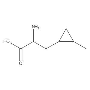 (2R)-2-amino-3-(2-methylcyclopropyl)propanoic acid Structure