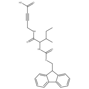 4-[2-({[(9H-fluoren-9-yl)methoxy]carbonyl}amino)-3-methylpentanamido]but-2-ynoic acid结构式