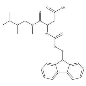 3-[(2,3-dimethylbutyl)(methyl)carbamoyl]-3-({[(9H-fluoren-9-yl)methoxy]carbonyl}amino)propanoic acid结构式
