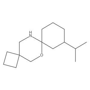9-(Propan-2-yl)-6-oxa-13-azadispiro[3.2.5^{7}.2^{4}]tetradecane结构式