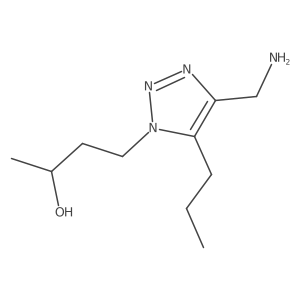 4-[4-(aminomethyl)-5-propyl-1H-1,2,3-triazol-1-yl]butan-2-ol结构式