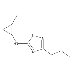 N-(2-methylcyclopropyl)-3-propyl-1,2,4-oxadiazol-5-amine结构式
