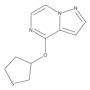 4-(Thiolan-3-yloxy)pyrazolo[1,5-a]pyrazine Structure