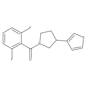 (2,6-difluorophenyl)-[3-(3-thienyl)pyrrolidin-1-yl]methanone Structure