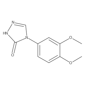4-(3,4-Dimethoxyphenyl)-2,4-dihydro-3H-1,2,4-triazol-3-one Structure