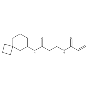 N-[2-({5-oxaspiro[3.5]nonan-8-yl}carbamoyl)ethyl]prop-2-enamide结构式