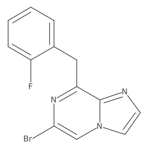 6-Bromo-8-(2-fluorobenzyl)imidazo[1,2-a]pyrazine结构式