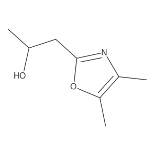(2S)-1-(dimethyl-1,3-oxazol-2-yl)propan-2-ol结构式