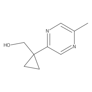 [1-(5-Methylpyrazin-2-yl)cyclopropyl]methanol Structure
