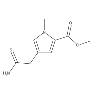 methyl 4-(carbamothioylmethyl)-1-methyl-1H-pyrrole-2-carboxylate结构式