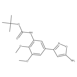 tert-butyl N-[5-(5-amino-1,2-oxazol-3-yl)-2,3-dimethoxyphenyl]carbamate结构式