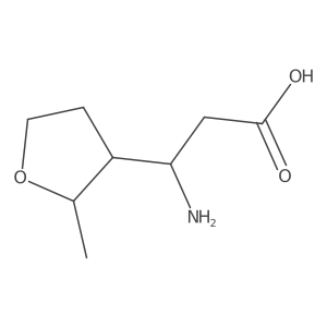 3-Amino-3-(2-methyloxolan-3-yl)propanoic acid Structure