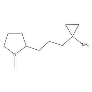 1-[3-(1-Methylpyrrolidin-2-yl)propyl]cyclopropan-1-amine Structure