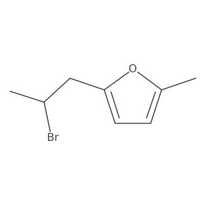 2-(2-Bromopropyl)-5-methylfuran Structure