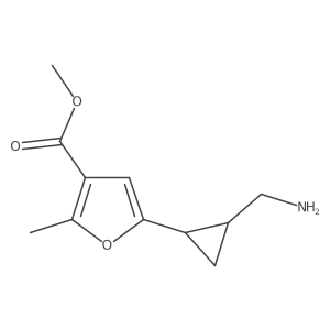 Methyl 5-[2-(aminomethyl)cyclopropyl]-2-methylfuran-3-carboxylate Structure
