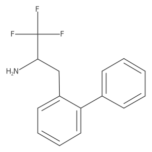 1,1,1-Trifluoro-3-(2-phenylphenyl)propan-2-amine Structure