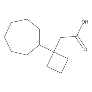 2-(1-Cycloheptylcyclobutyl)acetic acid结构式