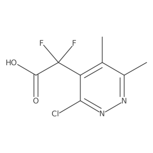 2-(3-Chloro-5,6-dimethylpyridazin-4-yl)-2,2-difluoroacetic acid结构式