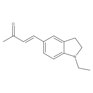 4-(1-ethyl-2,3-dihydro-1H-indol-5-yl)but-3-en-2-one Structure