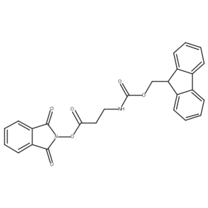 1,3-dioxo-2,3-dihydro-1H-isoindol-2-yl 3-({[(9H-fluoren-9-yl)methoxy]carbonyl}amino)propanoate结构式
