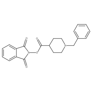 1,3-dioxo-2,3-dihydro-1H-isoindol-2-yl 1-benzylpiperidine-4-carboxylate结构式