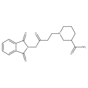 1,3-dioxo-2,3-dihydro-1H-isoindol-2-yl 3-(3-carbamoylpiperidin-1-yl)propanoate Structure
