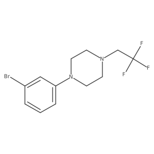 1-(3-Bromophenyl)-4-(2,2,2-trifluoroethyl)-piperazine结构式