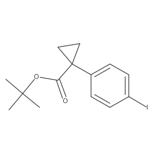Tert-butyl 1-(4-iodophenyl)cyclopropane-1-carboxylate Structure