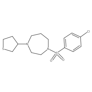 1-(4-Chlorobenzenesulfonyl)-4-(thiolan-3-yl)-1,4-diazepane结构式
