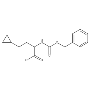 (R)-2-(Cbz-amino)-4-cyclopropylbutanoic acid Structure