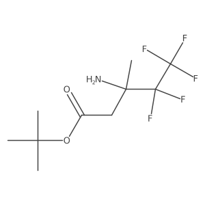 Tert-butyl 3-amino-4,4,5,5,5-pentafluoro-3-methylpentanoate Structure