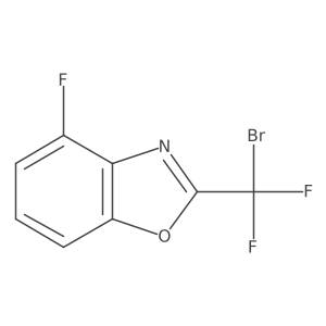 2-[Bromo(difluoro)methyl]-4-fluoro-1,3-benzoxazole结构式