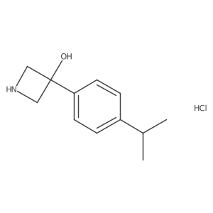 3-(4-Propan-2-ylphenyl)azetidin-3-ol;hydrochloride Structure