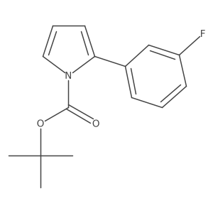 Tert-butyl 2-(3-fluorophenyl)-1H-pyrrole-1-carboxylate结构式