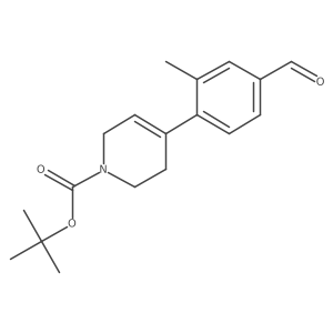 tert-butyl 4-(4-formyl-2-methylphenyl)-3,6-dihydropyridine-1(2H)-carboxylate结构式
