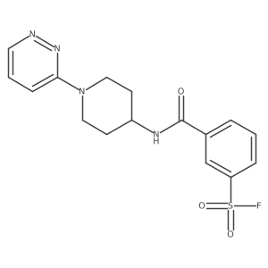 3-{[1-(Pyridazin-3-yl)piperidin-4-yl]carbamoyl}benzene-1-sulfonyl fluoride结构式