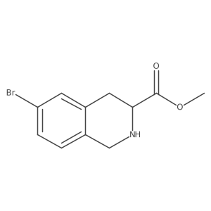 methyl (S)-6-bromo-1,2,3,4-tetrahydroisoquinoline-3-carboxylate结构式