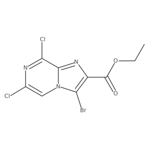 Ethyl 3-bromo-6,8-dichloroimidazo[1,2-a]pyrazine-2-carboxylate Structure