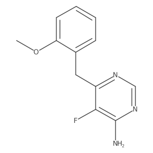 5-Fluoro-6-[(2-methoxyphenyl)methyl]pyrimidin-4-amine结构式