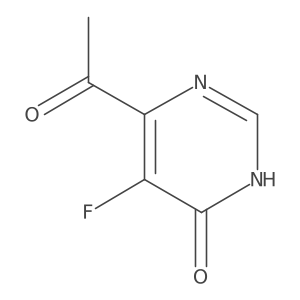 6-acetyl-5-fluoro-4(3H)-Pyrimidinone Structure