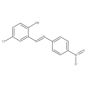 4-Chloro-2-[(E)-(4-nitrophenyl)diazenyl]phenol结构式