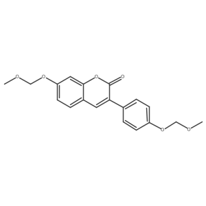 7-Methoxymethoxy-3-(4-methoxymethoxyphenyl)chromen-2-one结构式