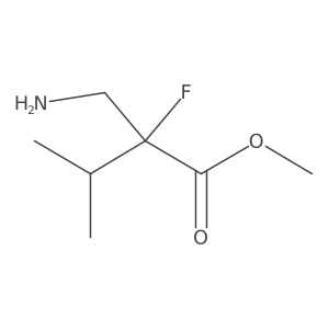Methyl 2-(aminomethyl)-2-fluoro-3-methylbutanoate结构式