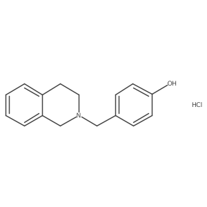 4-[(1,2,3,4-Tetrahydroisoquinolin-2-yl)methyl]phenolhydrochloride结构式