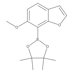 6-methoxy-7-(4,4,5,5-tetramethyl-1,3,2-dioxaborolan-2-yl)Benzofuran Structure
