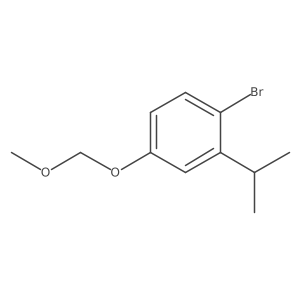 1-Bromo-2-isopropyl-4-(methoxymethoxy)benzene Structure